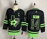 Dallas Stars 14 Jamie Benn Black Adidas 2020-21 Alternate Player Jersey,baseball caps,new era cap wholesale,wholesale hats